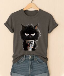 Hands Off Black Cat Shirt 2