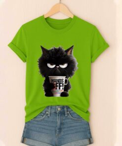 Hands Off Black Cat Shirt 4