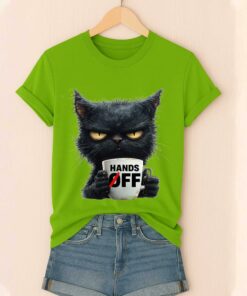 Hands Off Black Cat V-Neck T-Shirt 4 Hands Off Black Cat V Neck T Shirt 5