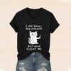 I Am Small And Sensitive But Fight With Me Shirt