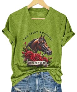 Kentucky Derby The 151st Running V Neck T Shirt 3