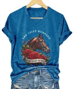Kentucky Derby The 151st Running V Neck T Shirt 4