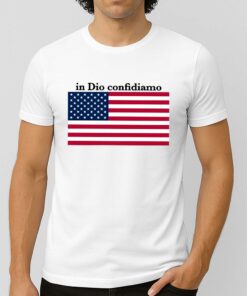 Mayor Adams In Dio Confidiamo America Shirt