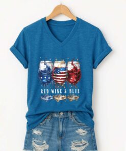 Red Wine And Blue America Shirt 3