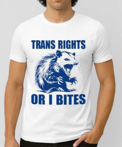 Trans Rights Or I Bites Raccoon Shirt 1 Trans Rights Or I Bites Raccoon Shirt 2
