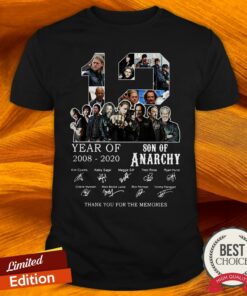 12 Year Of 2008 2020 Son Of Anarchy Signatures Shirt 12 Year Of 2008 2020 Son Of Anarchy Signatures Shirt