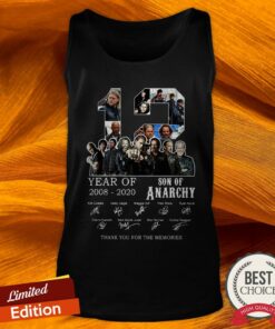 12 Year Of 2008 2020 Son Of Anarchy Signatures Shirt 3