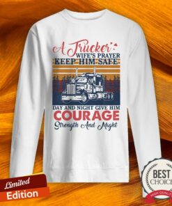A Trucker WifeS Player Keep Him Safe Day And Night Give Him Courage Vintage Shirt 3