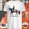 American Flag Dressage Horse Shirt