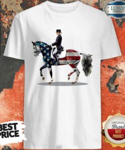 American Flag Dressage Horse Shirt