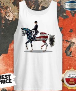 American Flag Dressage Horse Shirt 3