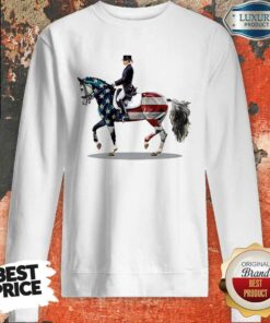 American Flag Dressage Horse Shirt 4