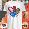 American Hearts 1st Grade Teacher Shirt