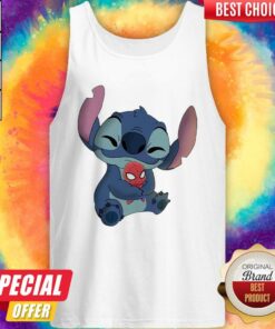 Baby Stitch Hug Spider Man Shirt 4