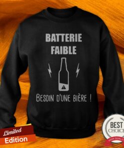 Batterie Faible Besoin D'une Biere Shirt 3