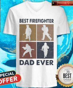 Best Firefighter Dad Ever Vintage Shirt 5