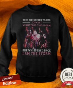 Breast Cancer Horse I Am The Storm Shirt 5
