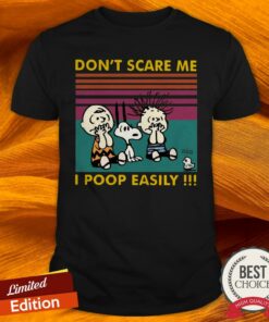Charlie Brown Snoopy Pig-pen Omg Boo Ghost Dont Scare Me I Poop Easily Vintage Shirt
