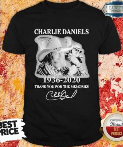 Charlie Daniels 1936 2020 Thank You For The Memories Signature Shirt