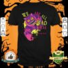 Cheshire Cat We Are All Mad Here Navy Halloween Shirt