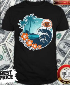 Chicago Bears Holiday Beach Flowers Shirt