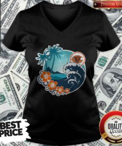 Chicago Bears Holiday Beach Flowers Shirt