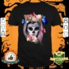 Colorful Sugar Skull Camila Buttlefly Girl D�a De Los Muertos Halloween Shirt