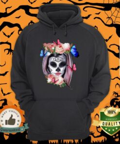 Colorful Sugar Skull Camila Buttlefly Girl D�a De Los Muertos Halloween Shirt 3 Colorful Sugar Skull Camila Buttlefly Girl Da De Los Muertos Halloween Shirt 4