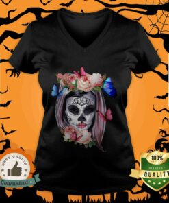 Colorful Sugar Skull Camila Buttlefly Girl D�a De Los Muertos Halloween Shirt 4 Colorful Sugar Skull Camila Buttlefly Girl Da De Los Muertos Halloween Shirt 5