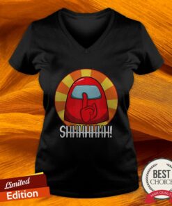 Cool Among Us Crewmate Or Impostor SHHHHHH Tee Shirt 5