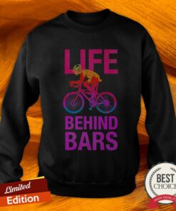 Cycling Life Behind Bars Pink Shirt 3