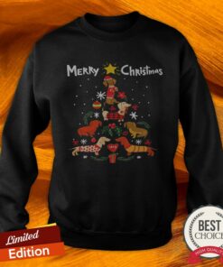 Dachshunds Merry Christmas Pine Shirt 3