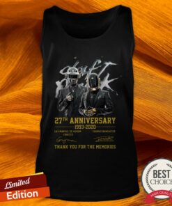 Daft Punk Electronic Music 27th Anniversary 1993-2020 Signature Thank You For The Memories Shirt