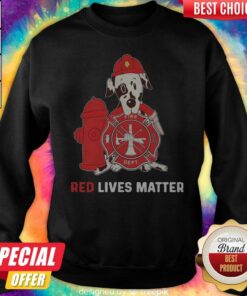 Dalmatian Dog Fire Dept Red Lives Matter Shirt