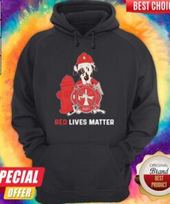 Dalmatian Dog Fire Dept Red Lives Matter Shirt 3