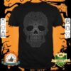 Dark Swirling Sugar Skull Day Of The Dead Muertos Shirt
