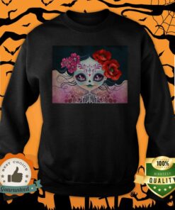 Day Of The Dead Dia De Muertos Amelia Calavera Sugar Skull Shirt 4