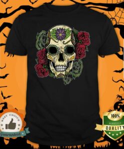 Day Of The Dead Dia De Muertos Sugar Skull Rose Shirt