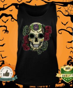 Day Of The Dead Dia De Muertos Sugar Skull Rose Shirt