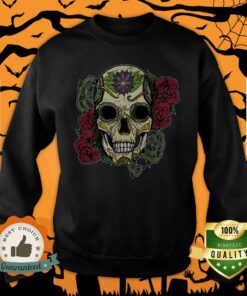 Day Of The Dead Dia De Muertos Sugar Skull Rose Shirt 3