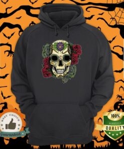 Day Of The Dead Dia De Muertos Sugar Skull Rose Shirt 4