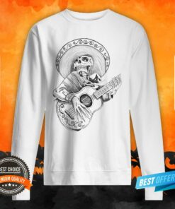 Dead Romantic Mexican Mariachi Skull Day Dead Shirt 5