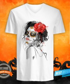 Dia De Los Muertos Makeup Sugar Skull Shirt
