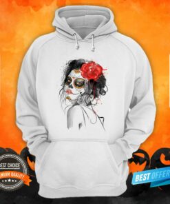 Dia De Los Muertos Makeup Sugar Skull Shirt 5