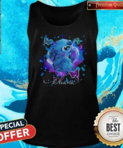 Disney Stitch And Butterflies Ohana Color Shirt