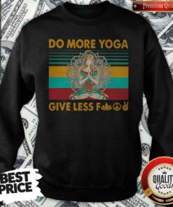 Do More Yoga Give Less Fuck Vintage Retro Shirt
