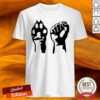 Dog Paw Human Fist Animal Rights Vegan Vegetarian Shirt