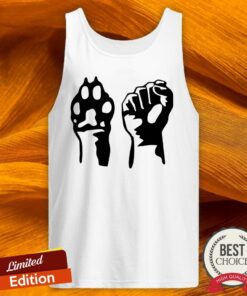 Dog Paw Human Fist Animal Rights Vegan Vegetarian Shirt