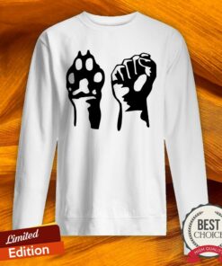 Dog Paw Human Fist Animal Rights Vegan Vegetarian Shirt 3