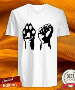 Dog Paw Human Fist Animal Rights Vegan Vegetarian Shirt 5
